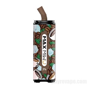 Max Miwu Coke Tin E-cigg För Engångsbruk 3% # Raw Coconut Latte 12 Ml