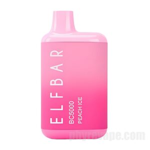 ELF BAR Disposable Vape BC 5000 Puffs # Peach Ice