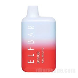 ELF BAR Disposable Vape BC 5000 Puffs # Röd Mojito