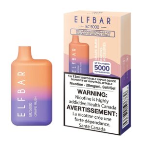 ELF BAR BC5000 Disposable 5000 puffar Grape Rush 650 mAh