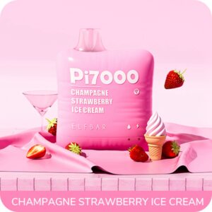 ELF BAR PI7000 Disposable 7000 puffar Champagne Strawberry Ice Cream 500 mAh